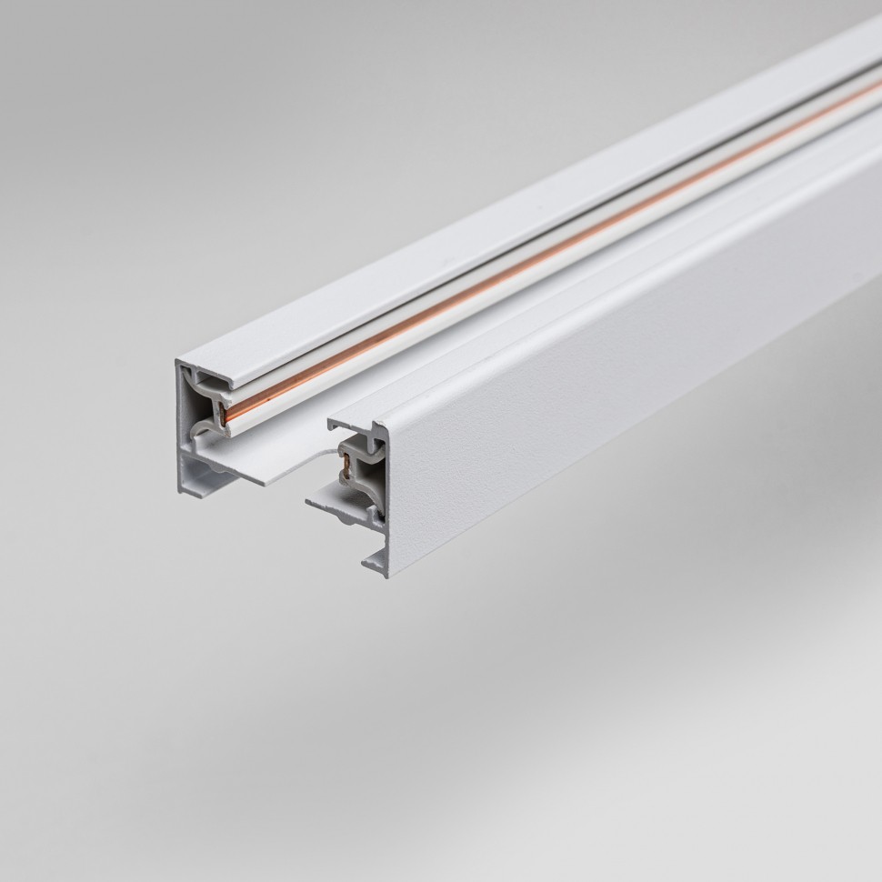 Однофазный трековый шинопровод 1м MKT-001-1-W Белый фото 1 — Дзинь ля-ля