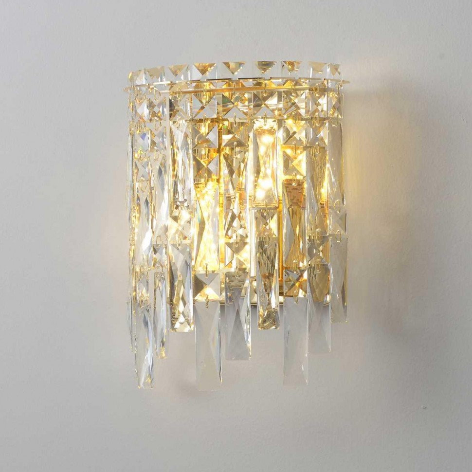 Настенный светильник Crystal Lux ABRIL AP2 GOLD фото 1 &mdash; Дзинь ля-ля