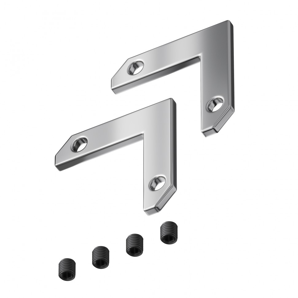 Комплект уголков 90° горизонтальных (2 соединителя + 4 винта) для профиля TRA034MP-2S-1 Maytoni TRA034CL-MP-1 фото 1 — Дзинь ля-ля