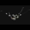Подвесной светодиодный светильник Crystal Lux Bosque SP7 L3000 Black/Transparent фото 6 &mdash; Дзинь ля-ля