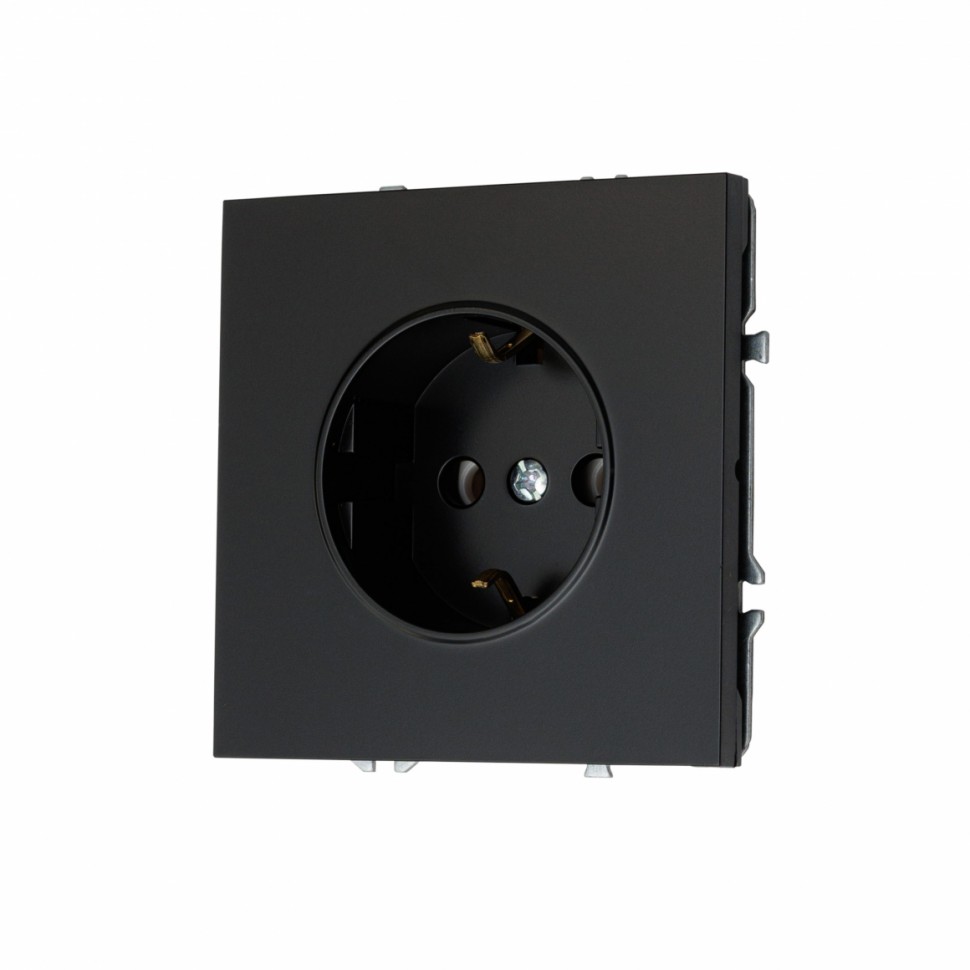 Розетка с заземлением, со шторками MIKAMI 16 А, 250 В черный фото 1 — Дзинь ля-ля