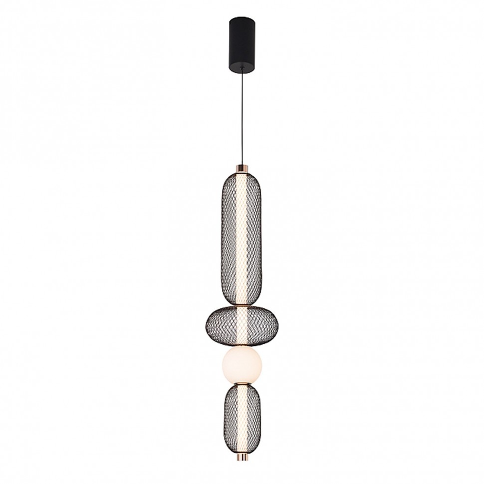 Подвесной светодиодный светильник G52190/4C BK+GD BK+WT Gerhort фото 1 — Дзинь ля-ля