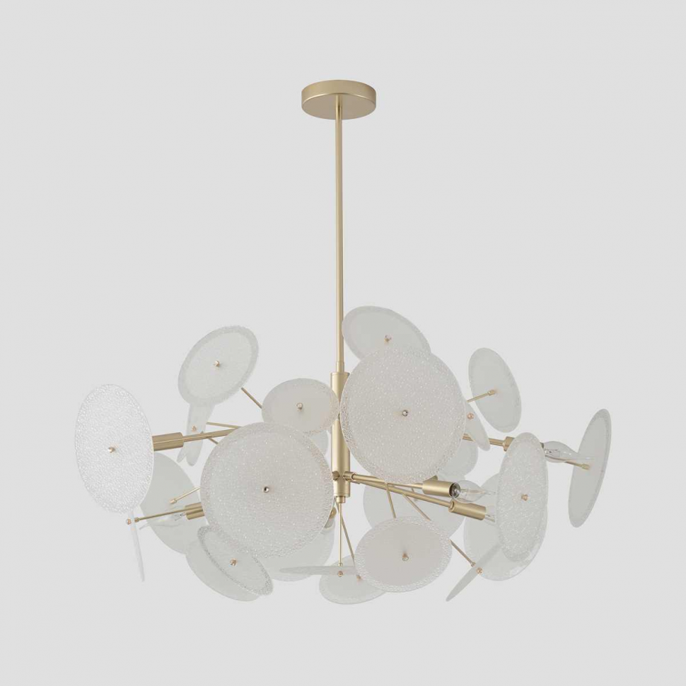 Люстра Crystal Lux DANDELION SP10 GOLD фото 1 &mdash; Дзинь ля-ля