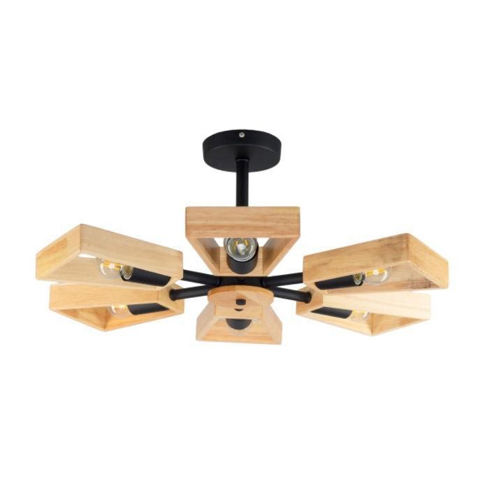 Потолочная люстра Eurosvet Klark 70056/6 черный фото 1 &mdash; Дзинь ля-ля