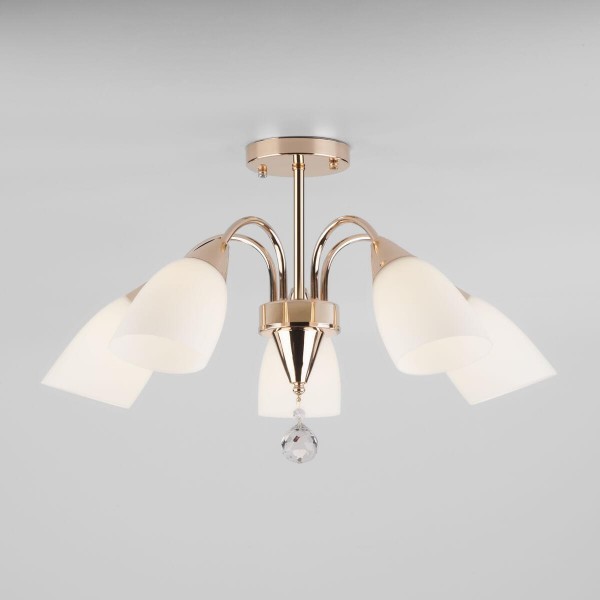 Потолочная люстра Eurosvet 30149/5 золото &mdash; Дзинь ля-ля