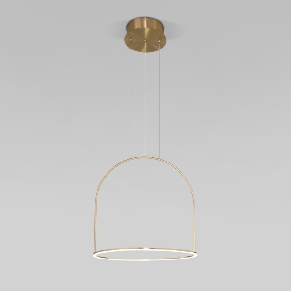 Подвесной светодиодный светильник Eurosvet Over 90322/1 латунь &mdash; Дзинь ля-ля