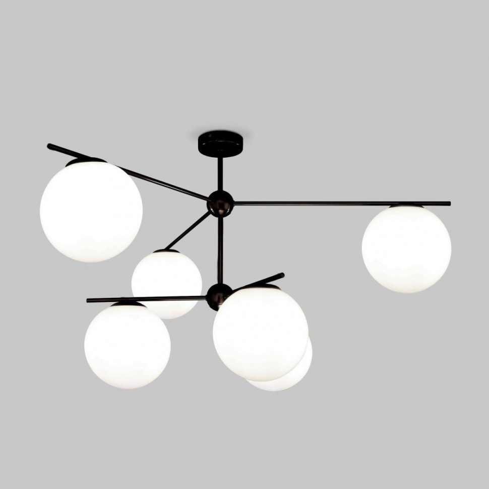 Потолочная люстра Eurosvet Marbella 60147/6 черный Smart фото 1 &mdash; Дзинь ля-ля