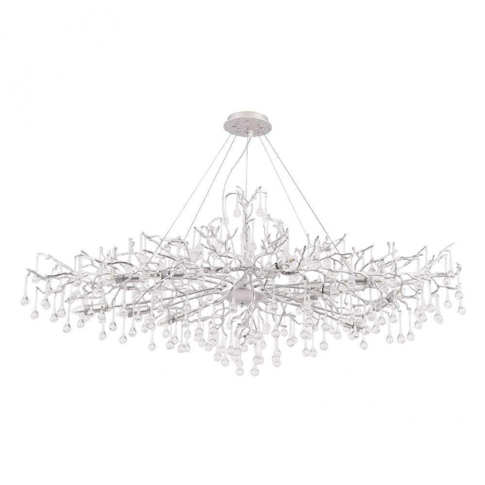 Люстра Crystal Lux REINA V2 SP12 L1500 SILVER PATINA фото 1 &mdash; Дзинь ля-ля