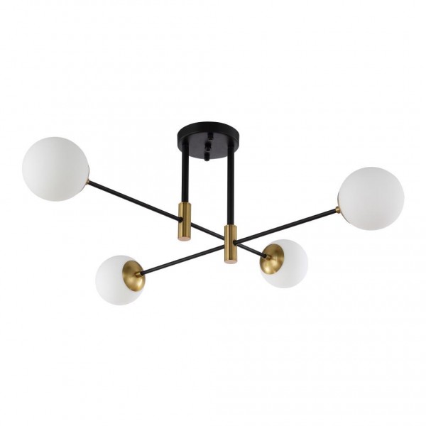Потолочная люстра Crystal Lux Fidel PL4 Black &mdash; Дзинь ля-ля