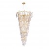Подвесная люстра Crystal Lux Reina SP34 D1200 Gold Pearl фото 1 &mdash; Дзинь ля-ля