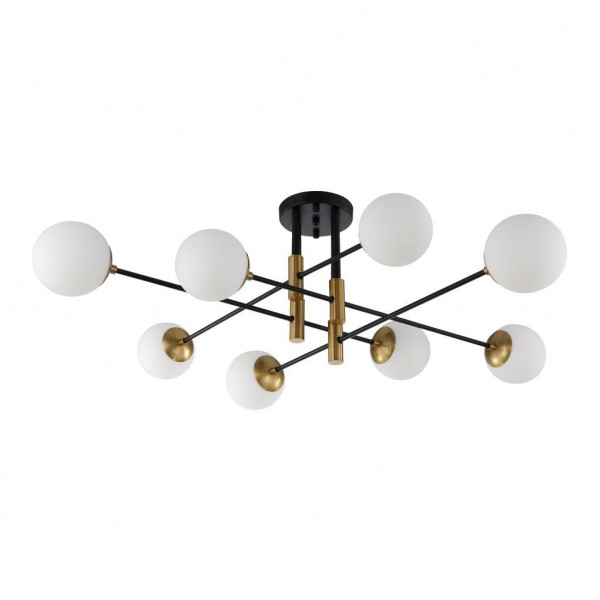 Потолочная люстра Crystal Lux Fidel PL8 Black &mdash; Дзинь ля-ля