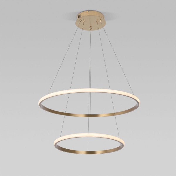 Подвесной светодиодный светильник Eurosvet Collars 90264/2 латунь &mdash; Дзинь ля-ля