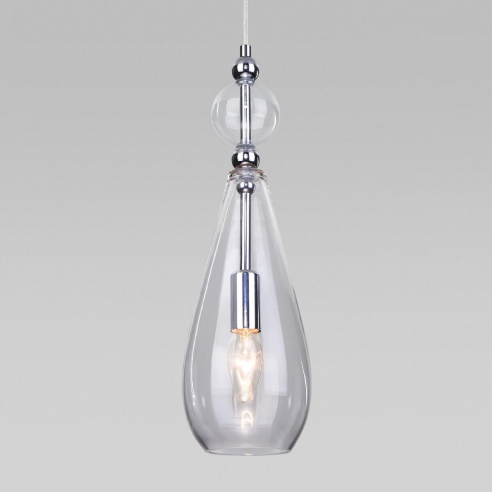 Подвесной светильник Eurosvet Ilario 50202/1 прозрачный фото 1 &mdash; Дзинь ля-ля