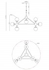 Подвесная люстра Arte Lamp Bolla A1664SP-10BK фото 2 &mdash; Дзинь ля-ля