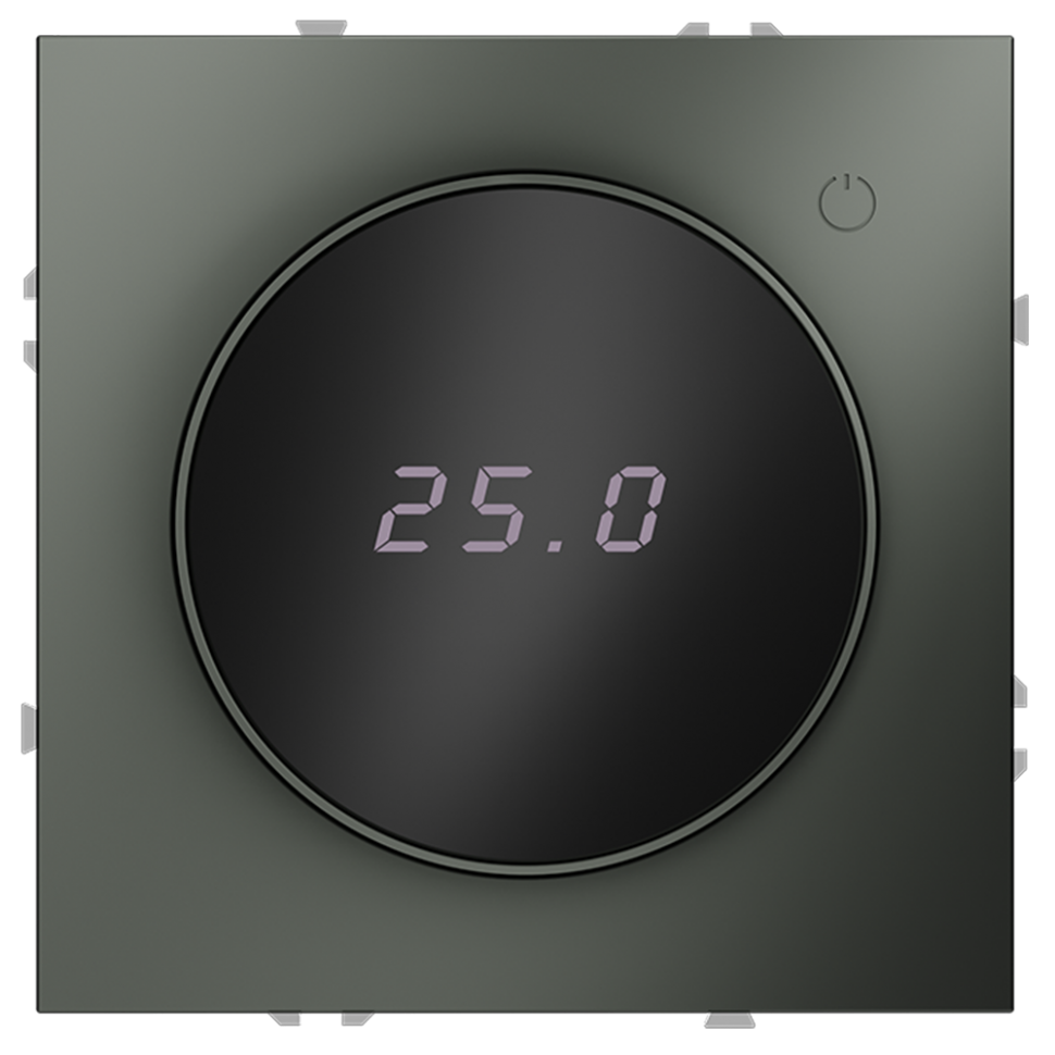 Терморегулятор электронный VOLTUM S70 с индикацией и датчиком, для теплого пола, (титан) фото 1 — Дзинь ля-ля