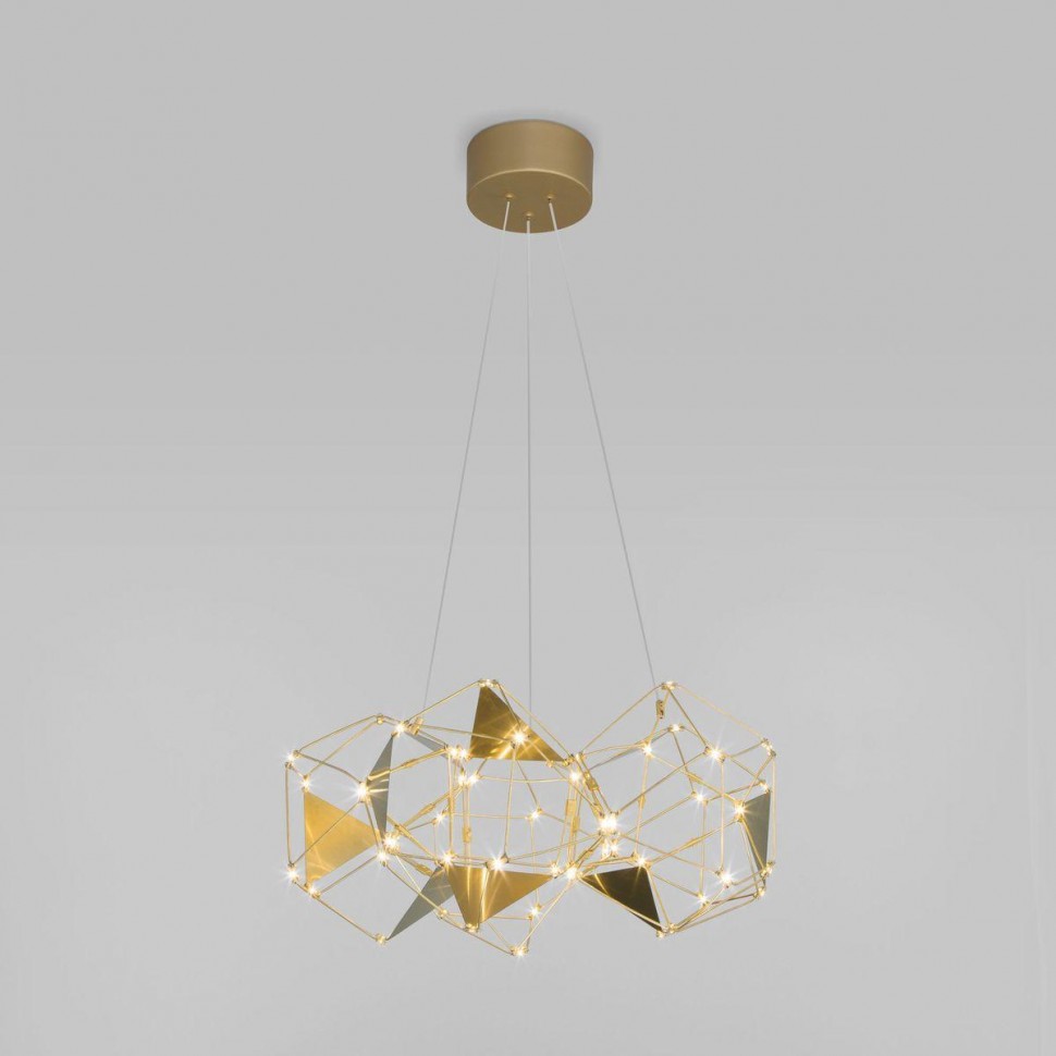 Подвесной светодиодный светильник Eurosvet Uma 90369/5 медь фото 1 &mdash; Дзинь ля-ля