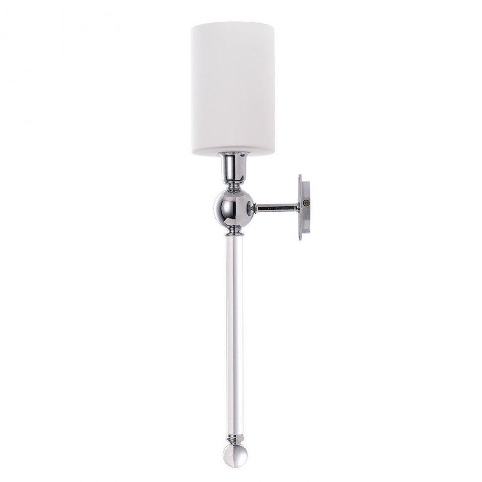 Бра Crystal Lux Mirabella AP1 Chrome/White фото 1 &mdash; Дзинь ля-ля