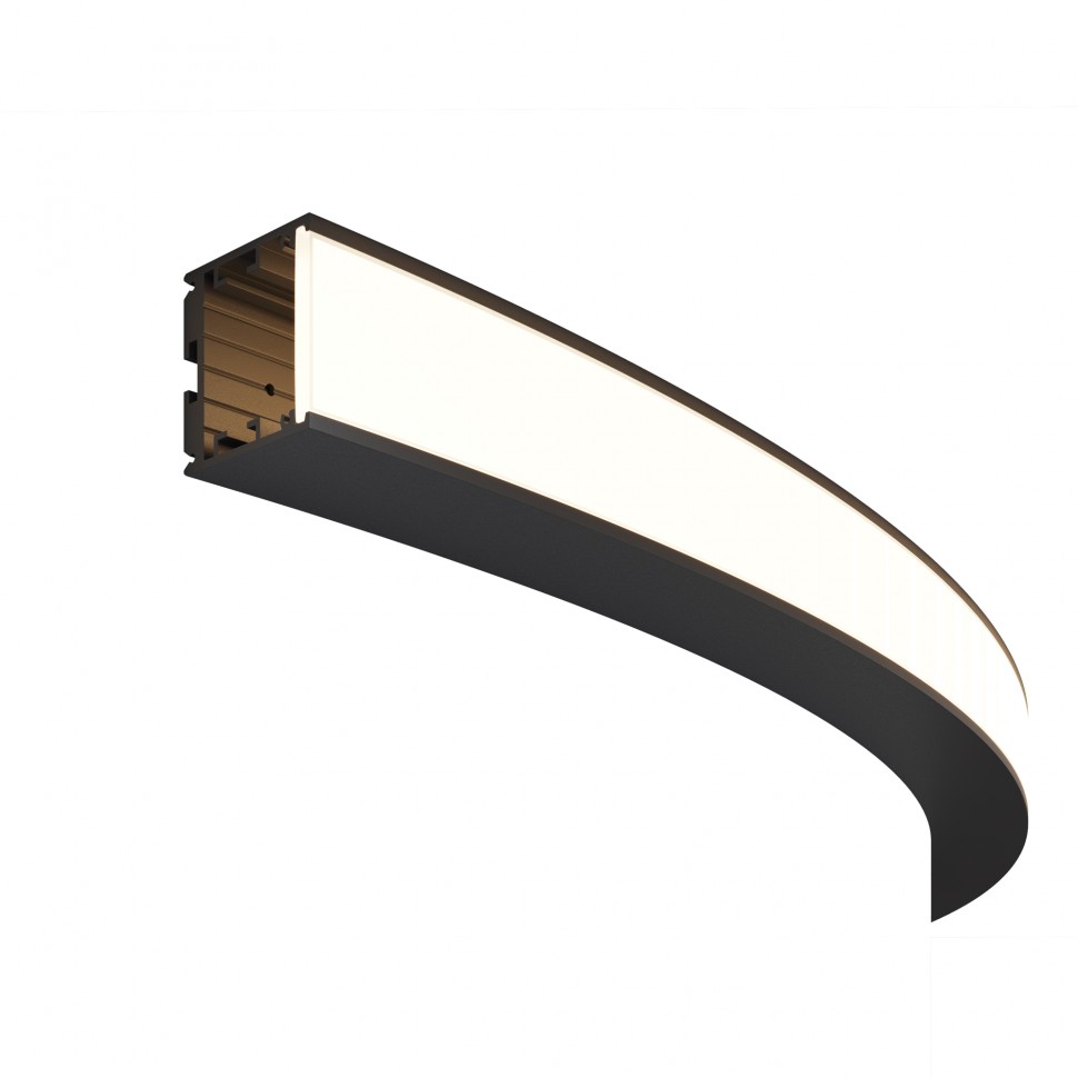 Радиусный профиль 35x35 ?1500мм внешний 1/4 круга черный Maytoni ALM-3535R-B-EX-90°-1.5M фото 1 — Дзинь ля-ля