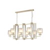 Подвесная люстра Crystal Lux Nicolas SP8 L1000 Gold/White фото 3 &mdash; Дзинь ля-ля