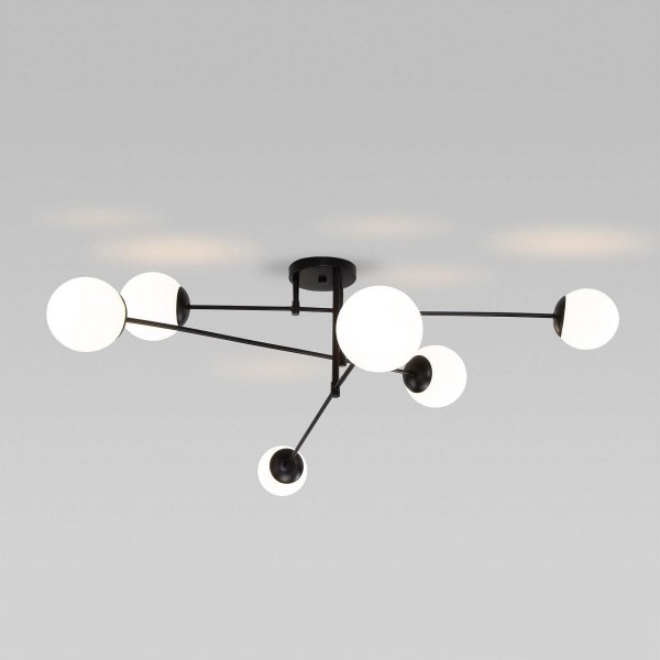 Потолочная люстра Eurosvet Netz 30181/6 черный &mdash; Дзинь ля-ля
