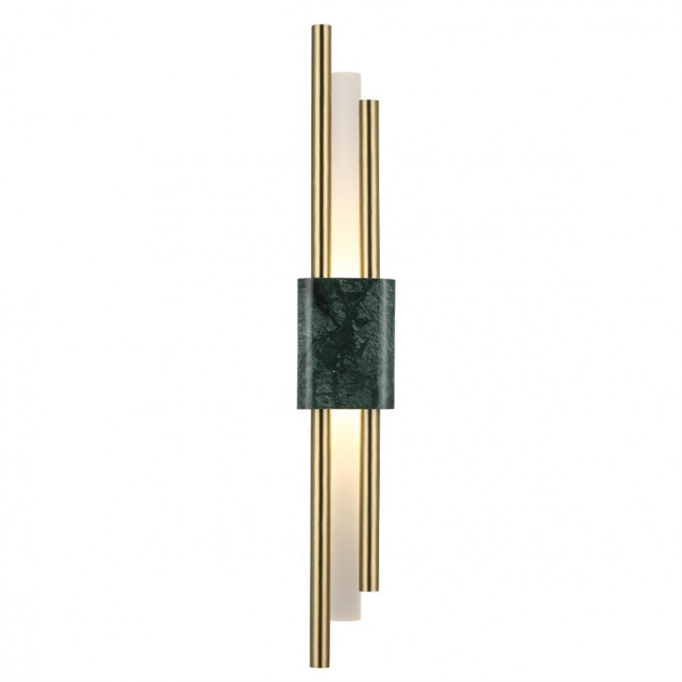 Настенный светодиодный светильник Crystal Lux CARTA AP6W LED GREEN/BRASS фото 1 &mdash; Дзинь ля-ля