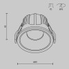 Встраиваемый светильник Maytoni Alfa LED DL043-01-15W4K-RD-W фото 6 &mdash; Дзинь ля-ля