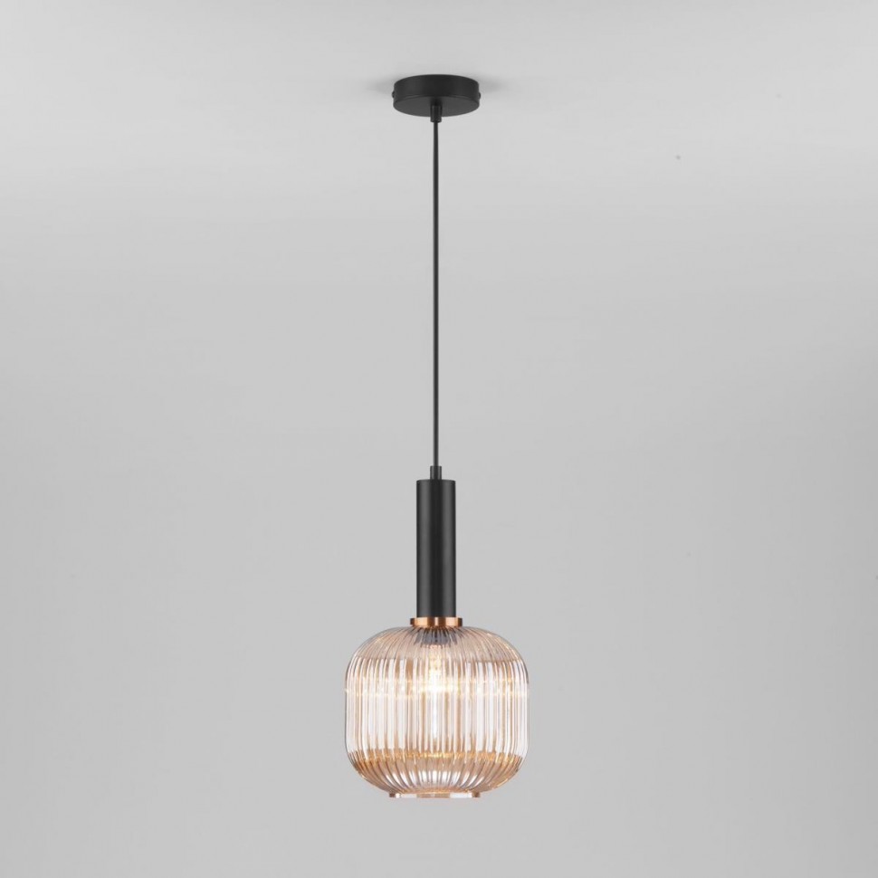 Подвесной светильник Eurosvet 50182/1 янтарь фото 1 &mdash; Дзинь ля-ля