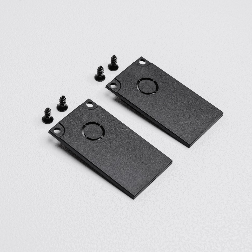 Торцевая заглушка для накладного трекового шинопровода MKA-2S-EC-B Черный фото 1 — Дзинь ля-ля