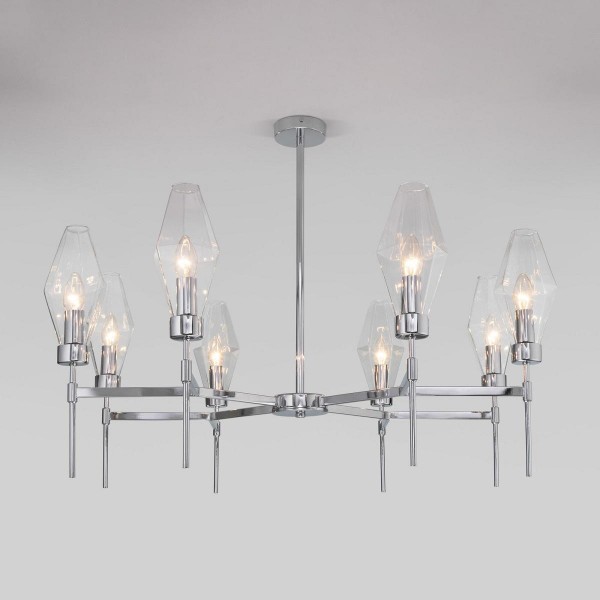 Потолочная люстра Eurosvet Prism 60143/8 хром &mdash; Дзинь ля-ля