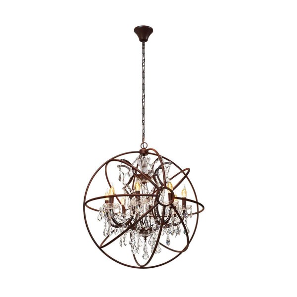 Подвесная люстра Loft IT Foucaults Orb Crystal Loft1897/8 — Дзинь ля-ля