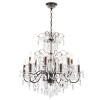 Подвесная люстра Crystal Lux Odelis SP12 Brown фото 3 &mdash; Дзинь ля-ля