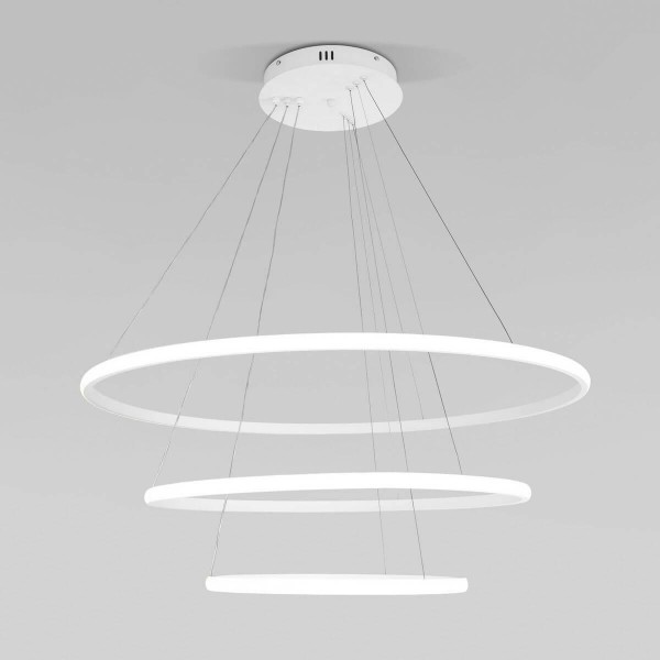 Подвесной светодиодный светильник Eurosvet Collars 90264/3 белый — Дзинь ля-ля