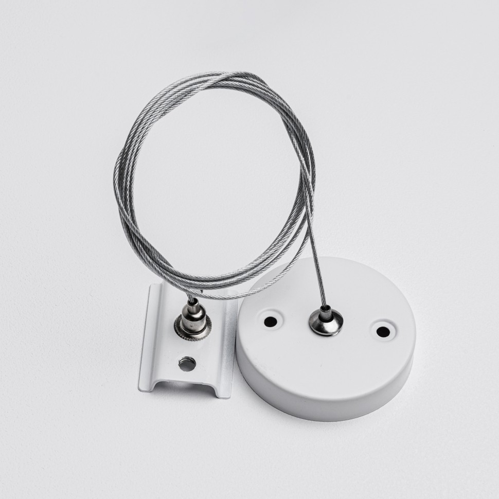 Тросовый подсвес для однофазного трекового шинопровода MKA-005-1 1,5 м Белый фото 1 — Дзинь ля-ля