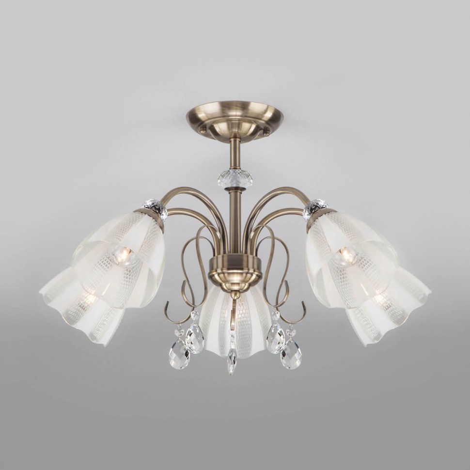 Потолочный светильник Eurosvet 30155/5 античная бронза фото 1 &mdash; Дзинь ля-ля