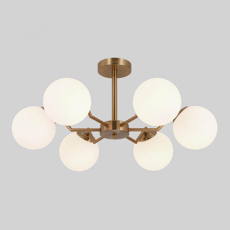 Подвесная люстра Eurosvet Frost 70154/6 латунь фото 1 &mdash; Дзинь ля-ля