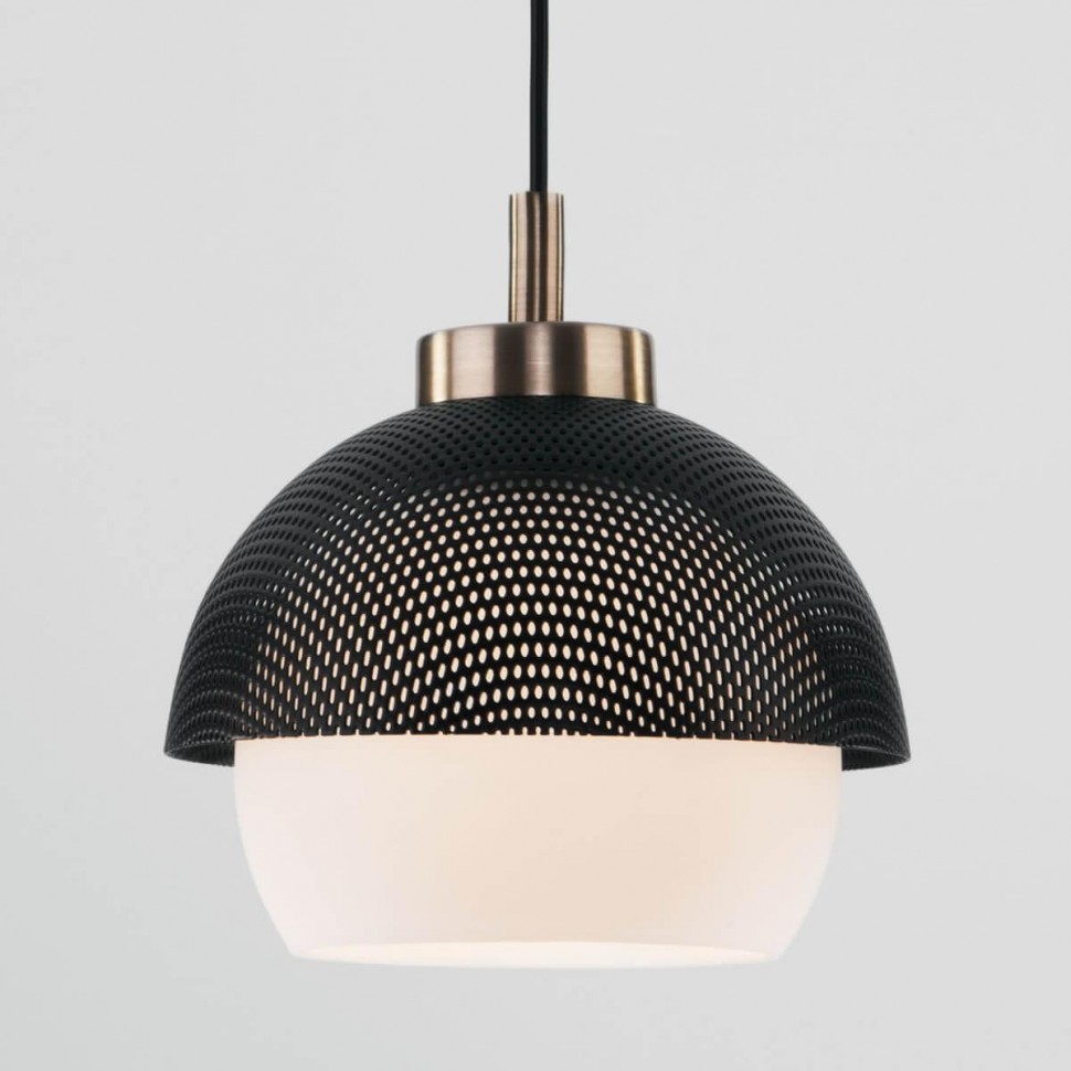 Подвесной светильник Eurosvet 50106/1 античная бронза/черный фото 1 &mdash; Дзинь ля-ля