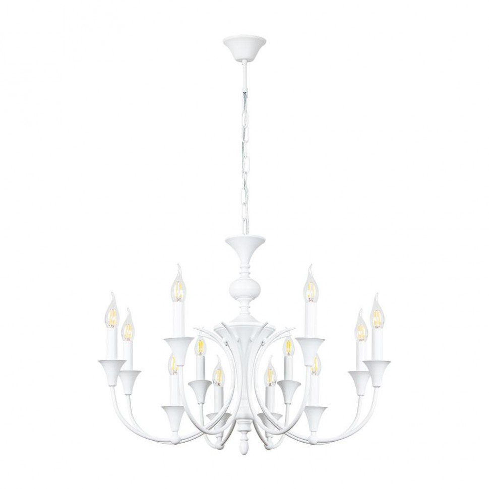 Подвесная люстра Arte Lamp COLLINETTA A4094LM-12WH фото 1 &mdash; Дзинь ля-ля