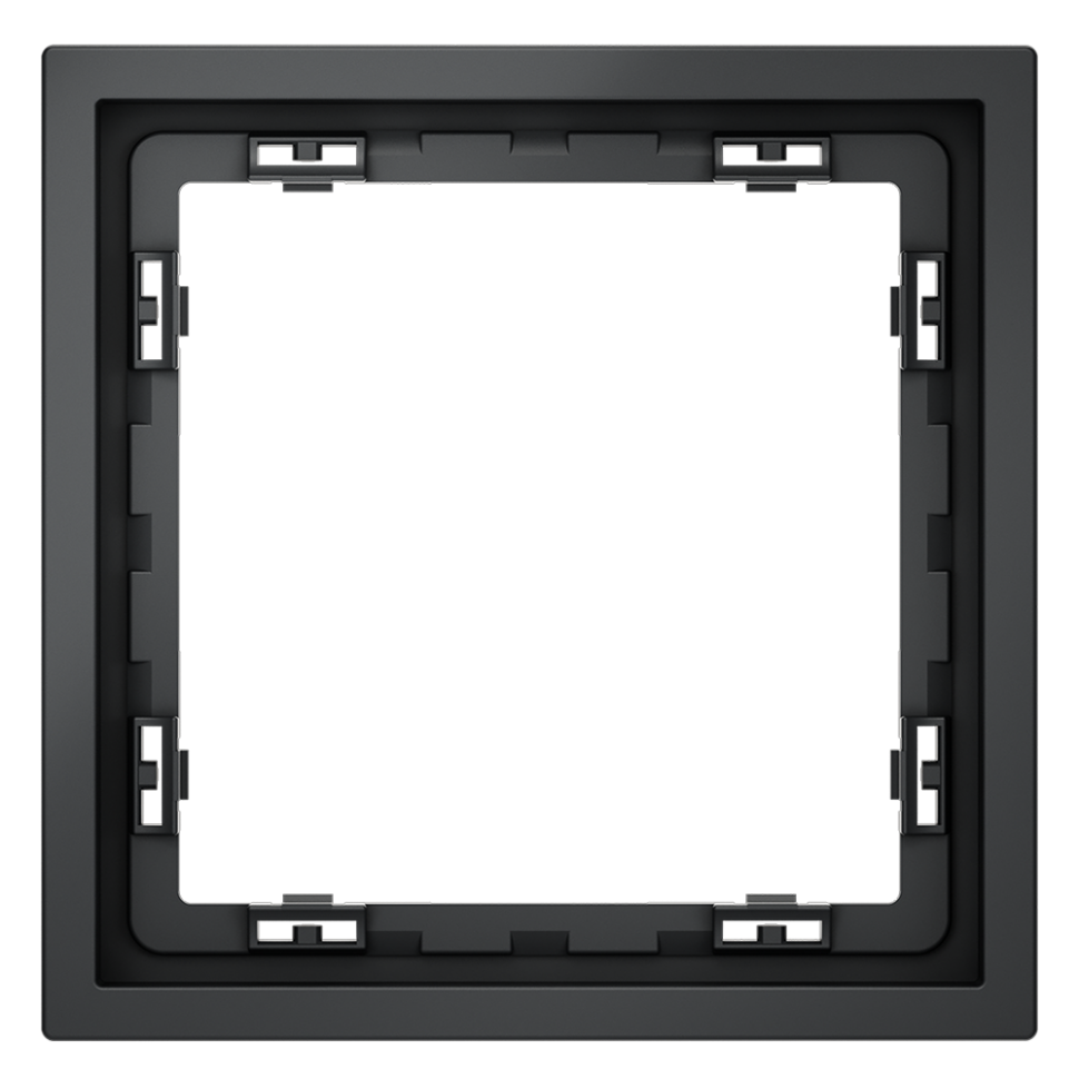 Рамка пластиковая VOLTUM S70 на 1 пост, (графит) фото 1 — Дзинь ля-ля