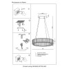 Подвесной светодиодный светильник Crystal Lux Musika SP70W Led Gold фото 2 &mdash; Дзинь ля-ля