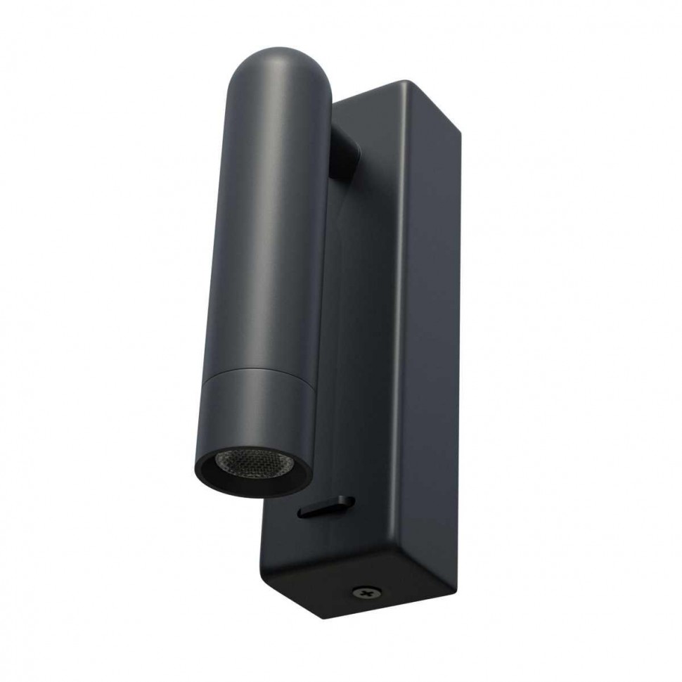 Бра 3W 180LM 3000K, черный Omega Lightstar 200737 фото 1 &mdash; Дзинь ля-ля