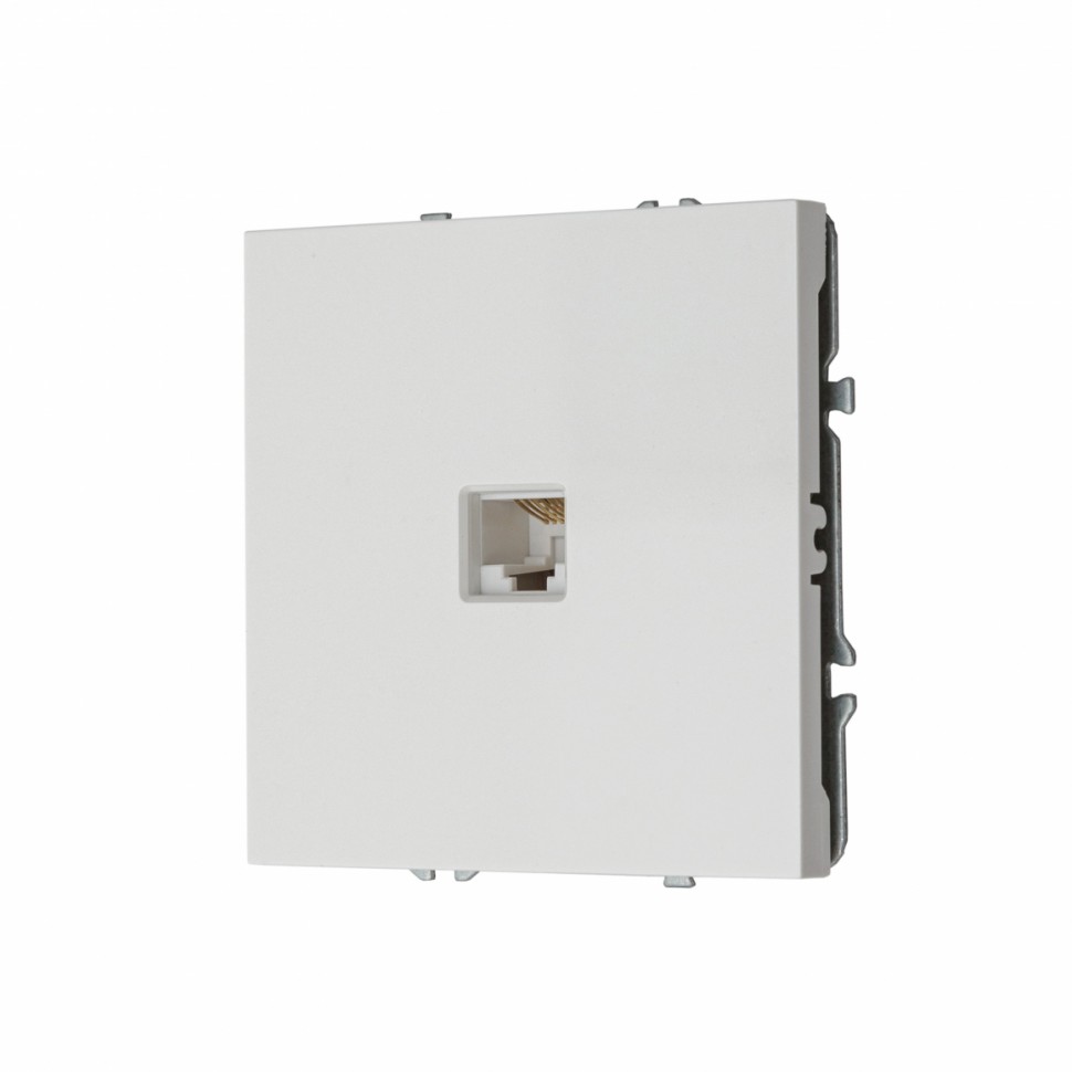 Компьютерная розетка MIKAMI RJ-45 кат. 5e белый глянцевый  фото 1 — Дзинь ля-ля