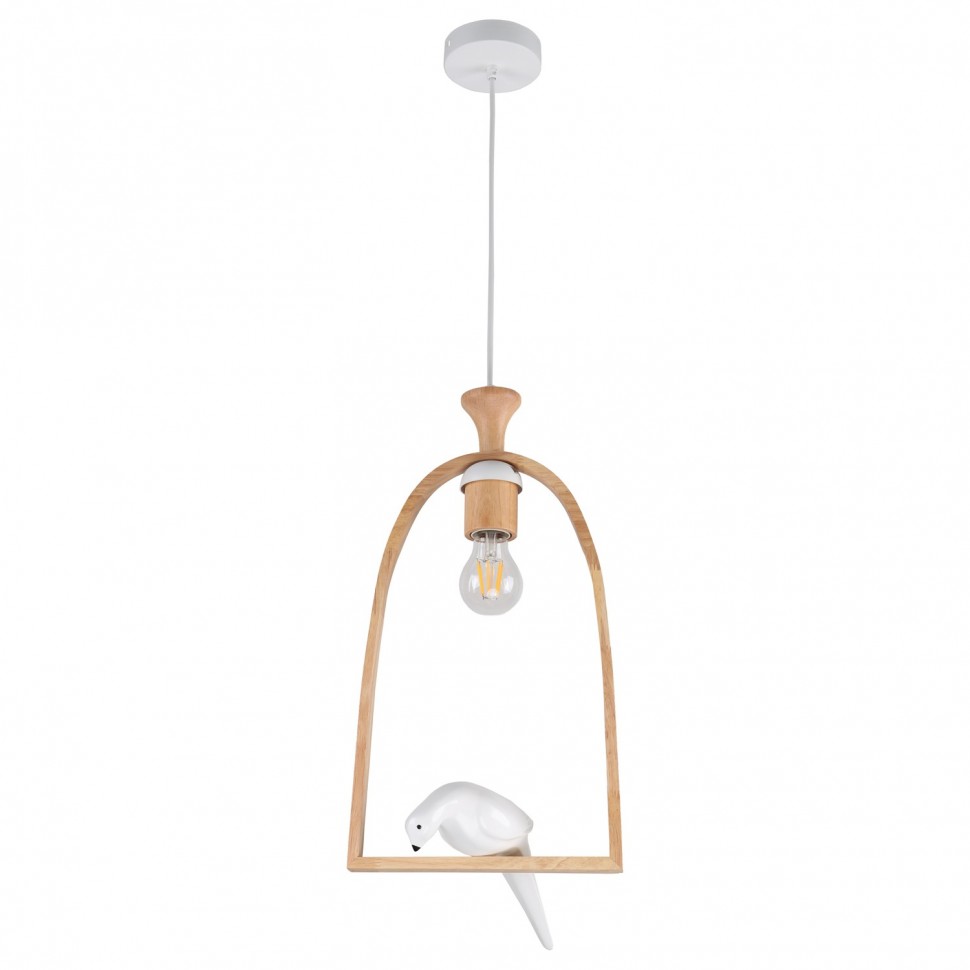 Подвесной светильник 10154/1P WT+WD ЭкономСвет фото 1 &mdash; Дзинь ля-ля