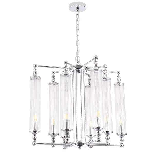 Подвесная люстра Crystal Lux Tomas SP8 D650 Chrome &mdash; Дзинь ля-ля