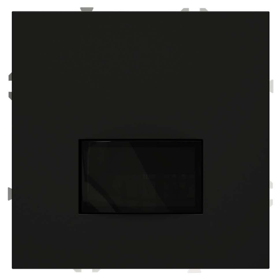 Датчик движения встраиваемый VOLTUM S70, (черный матовый) фото 1 — Дзинь ля-ля