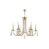 Подвесная люстра Crystal Lux Victoria SP6 Gold/Amber фото 7 &mdash; Дзинь ля-ля