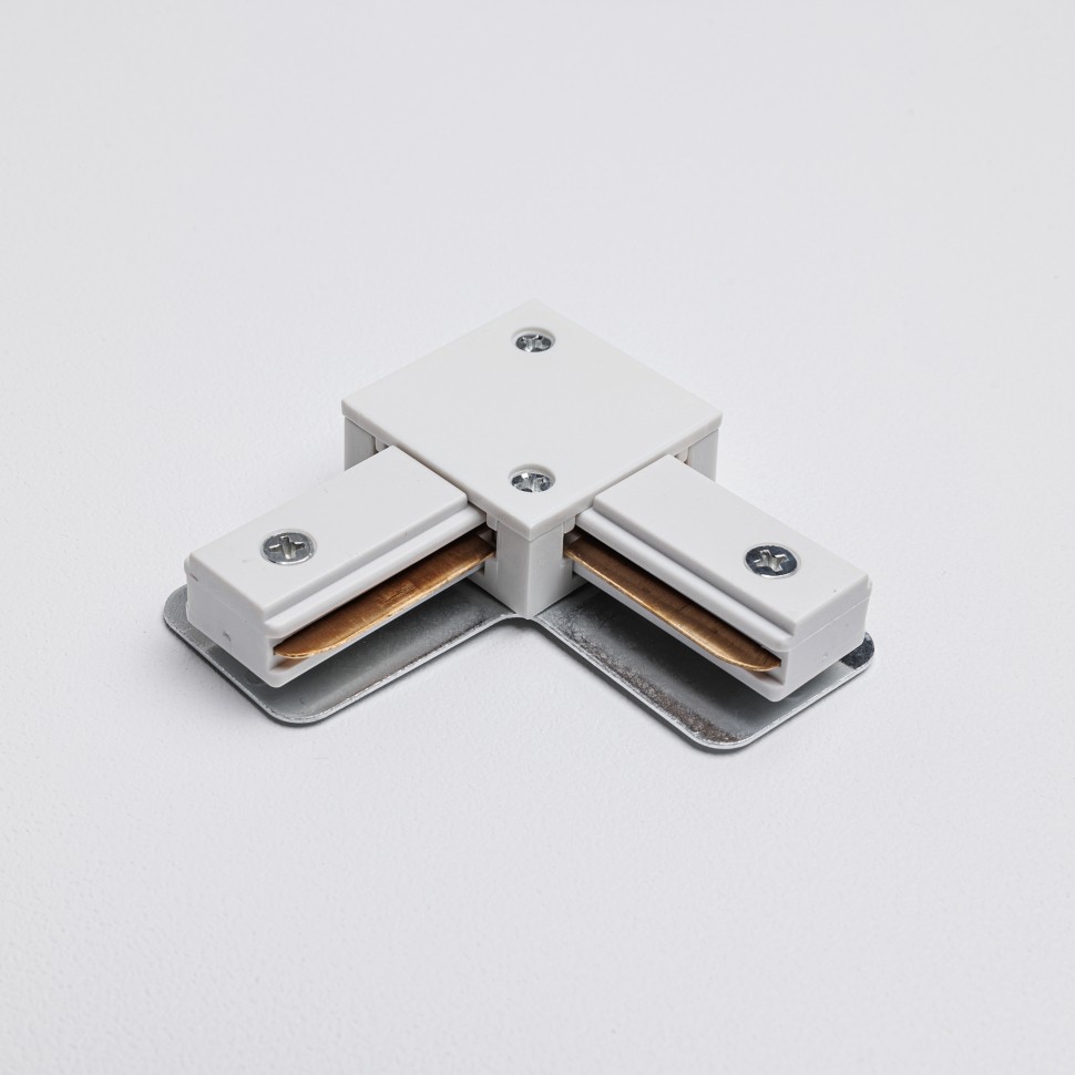 Угловой коннектор для однофазного трекового шинопровода MKA-002-1 Белый фото 1 — Дзинь ля-ля