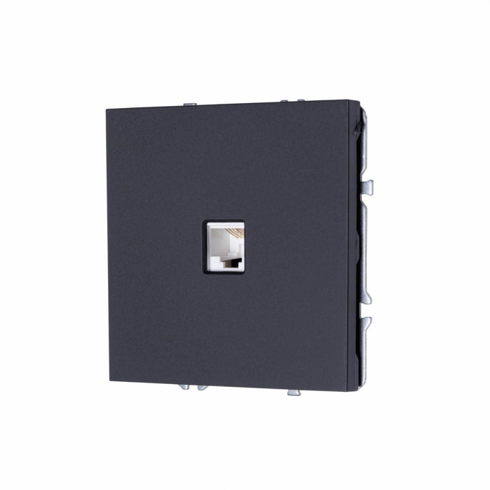 Компьютерная розетка MIKAMI RJ-45 кат. 5e черный soft touch фото 1 — Дзинь ля-ля