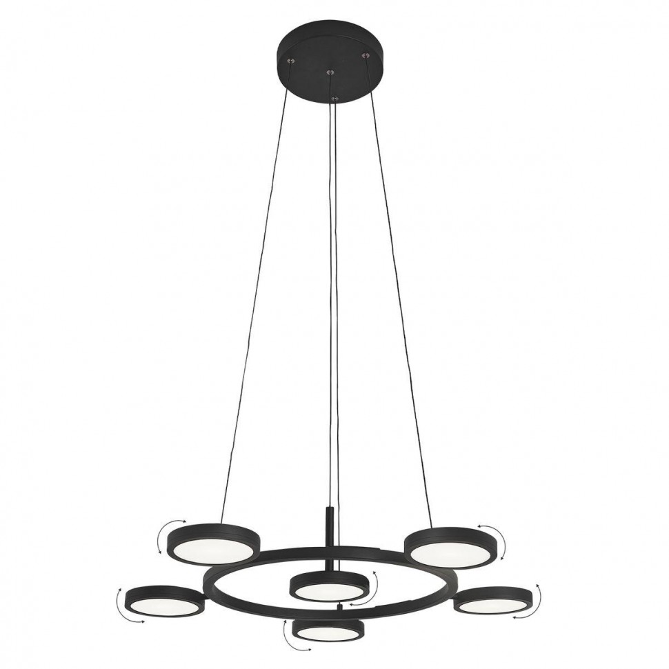 Подвесная светодиодная люстра Crystal Lux CLT 027C6 D700 BL фото 1 &mdash; Дзинь ля-ля