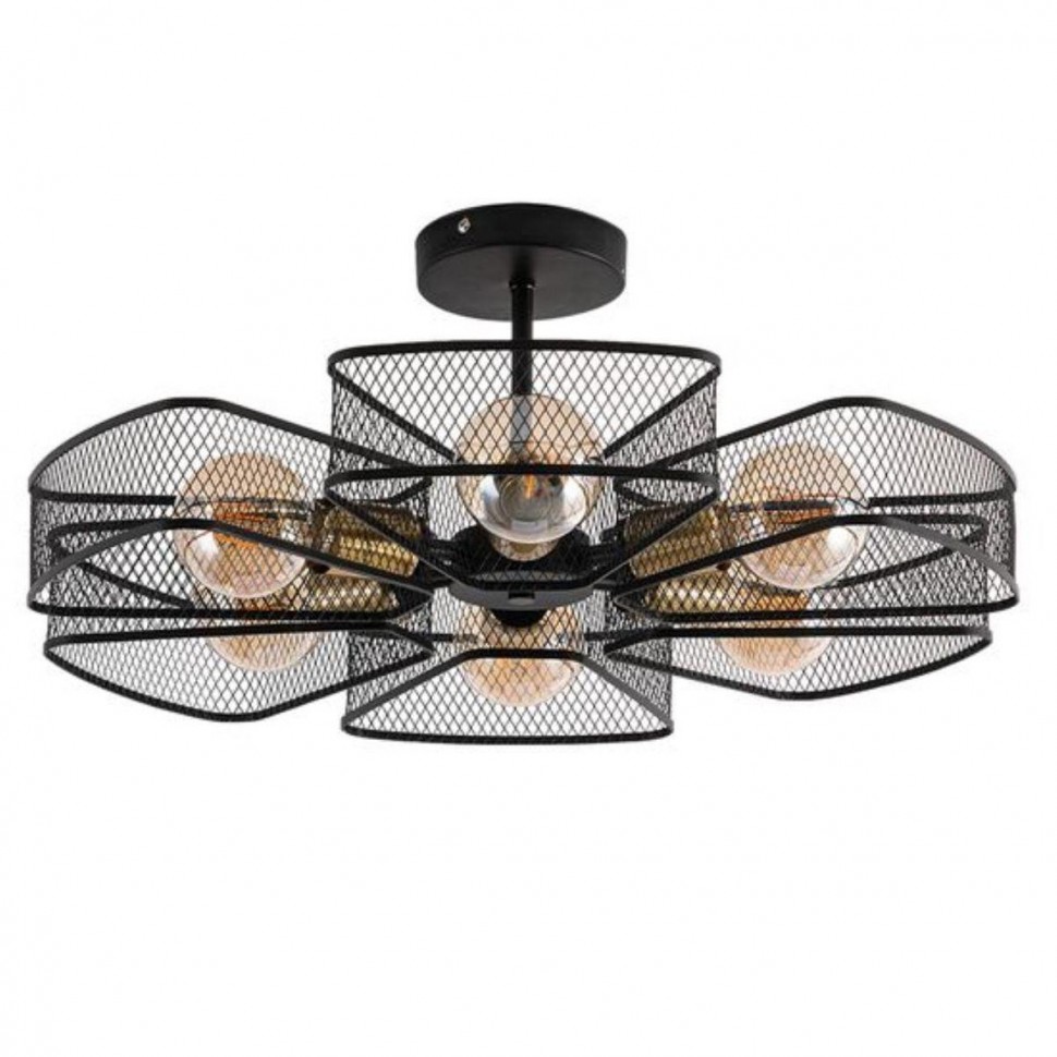 Потолочная люстра Arte Lamp Maasym A7044PL-6BK фото 1 &mdash; Дзинь ля-ля