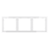 Рамка пластиковая VOLTUM S70 на 3 поста, (белый глянцевый) фото 5 — Дзинь ля-ля